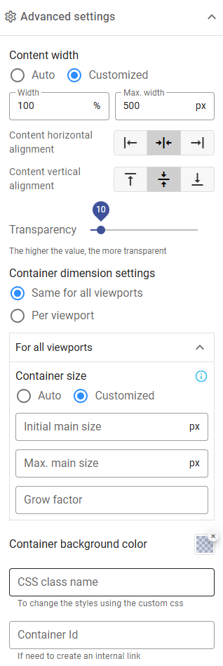 Column responsive design