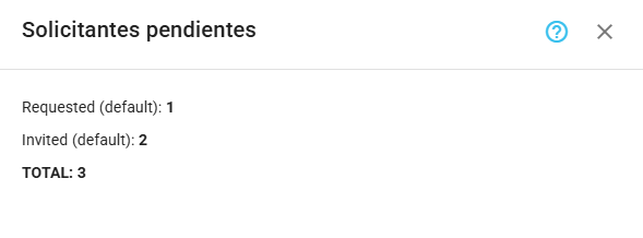 Estadísticas de solicitantes pendientes