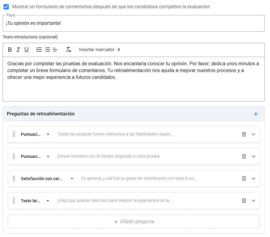 Formulario de retroalimentación