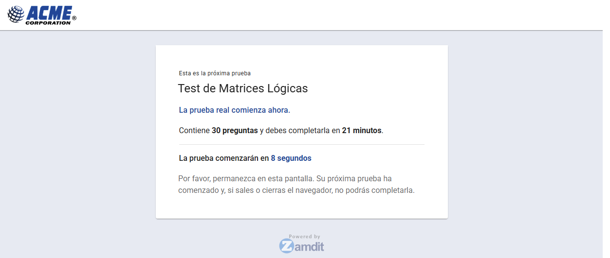 Vista previa de evaluaciones