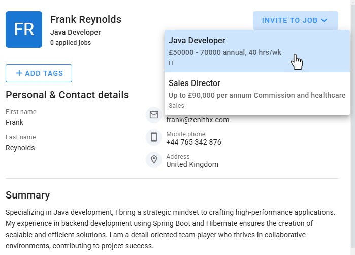 Invite to Open Positions