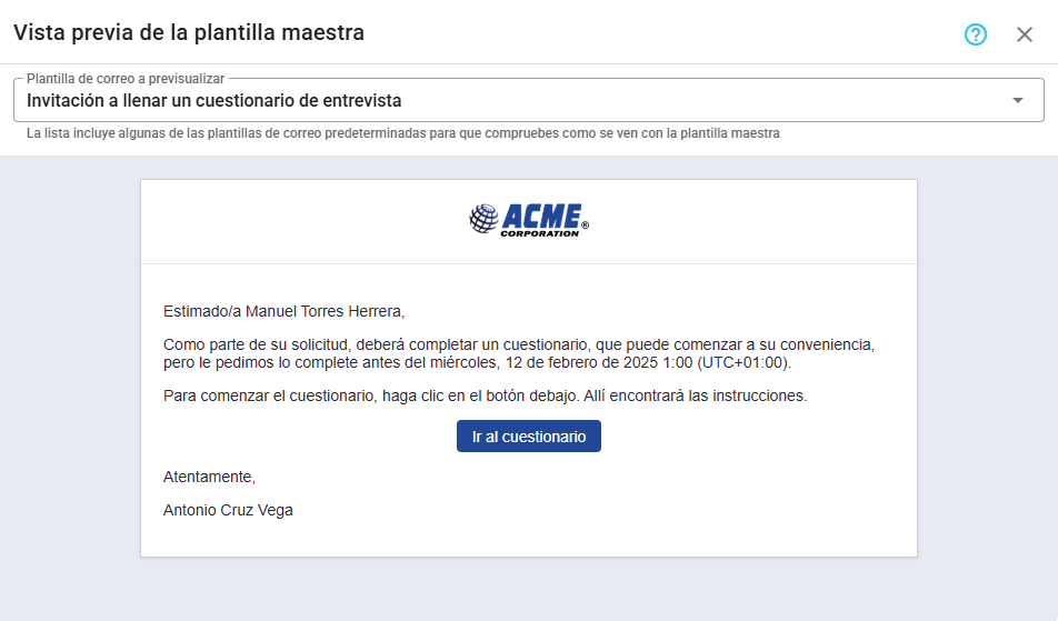 Plantillas predeterminadas del sistema