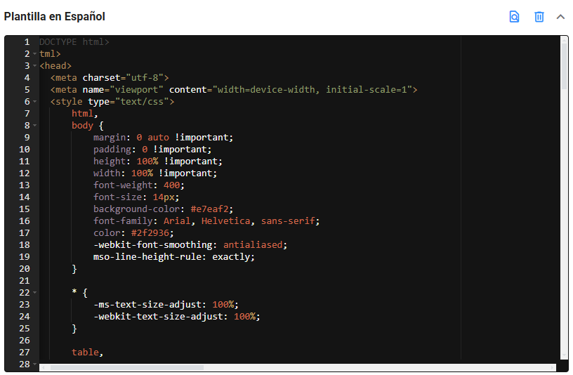 Plantillas personalizadas