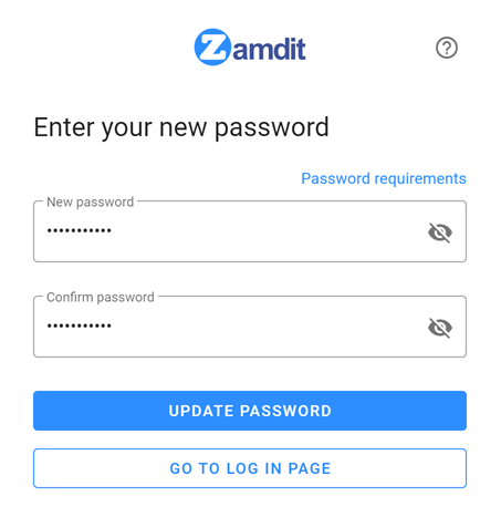 Reset your password