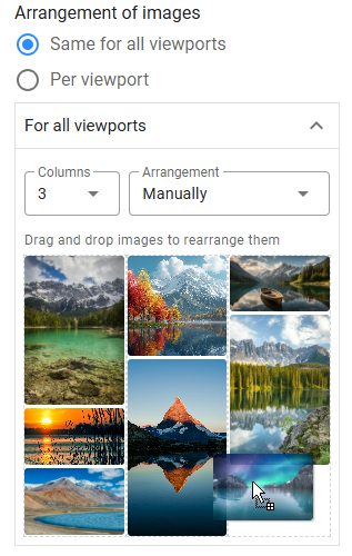 Masonry Layout Settings