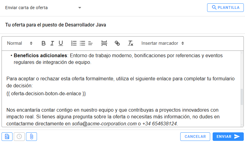 Correo personalizado