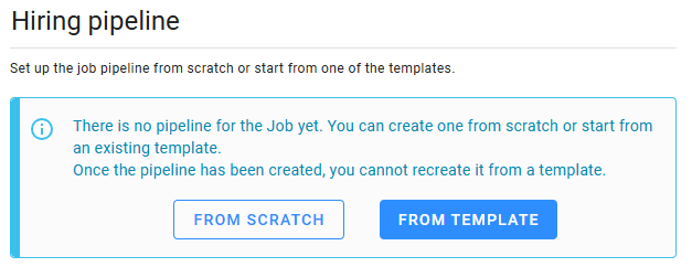 Creating the pipeline