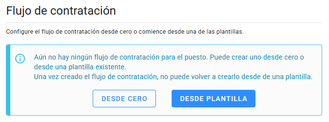 Creando el flujo de contratación