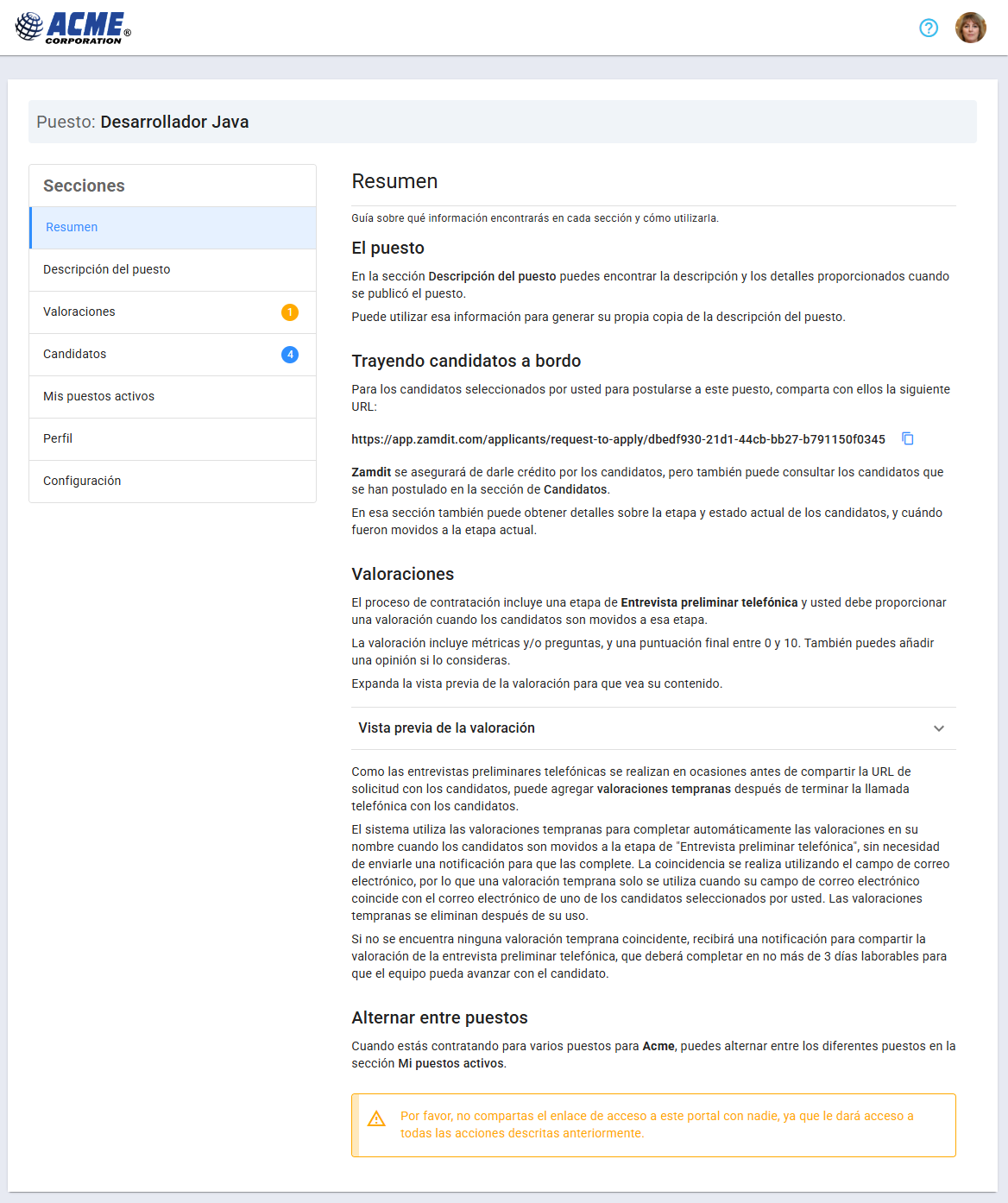 Portal de Reclutadores Externos