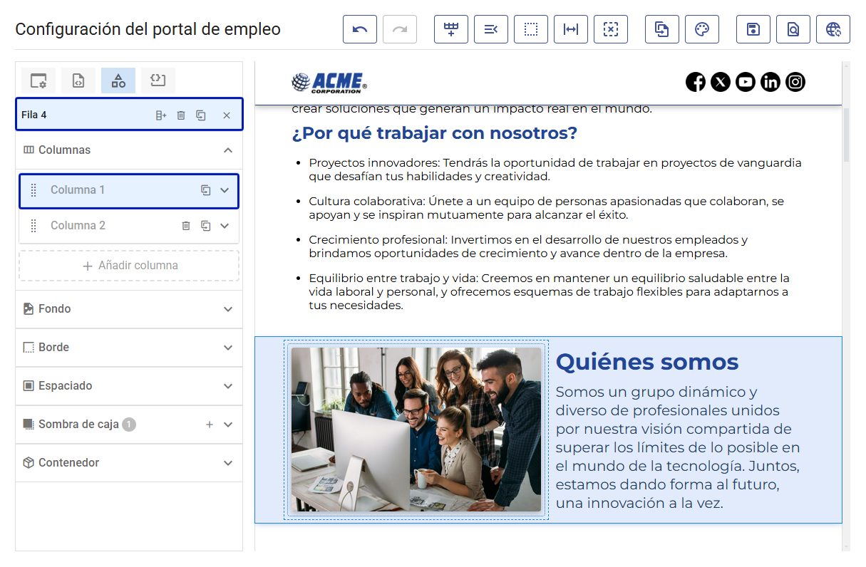 Portal de empleo