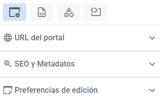 Configuración del portal y preferencias
