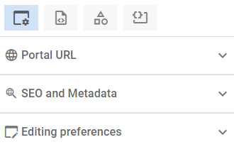 Portal settings and preferences