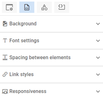 Page body and styles