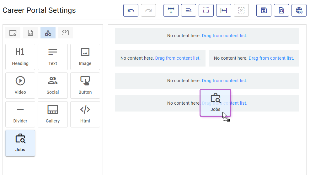 Add jobs to your career portal
