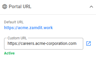 Custom domain active