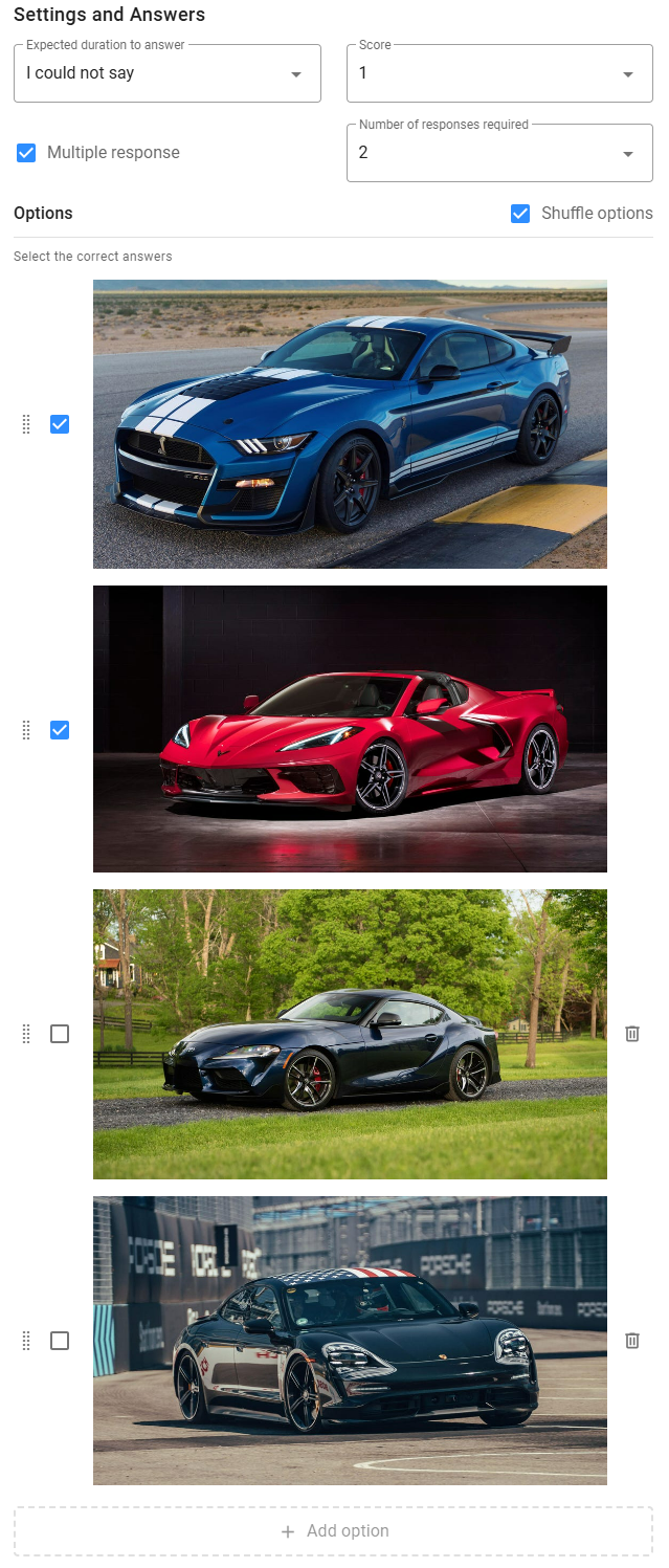 Multiple images question