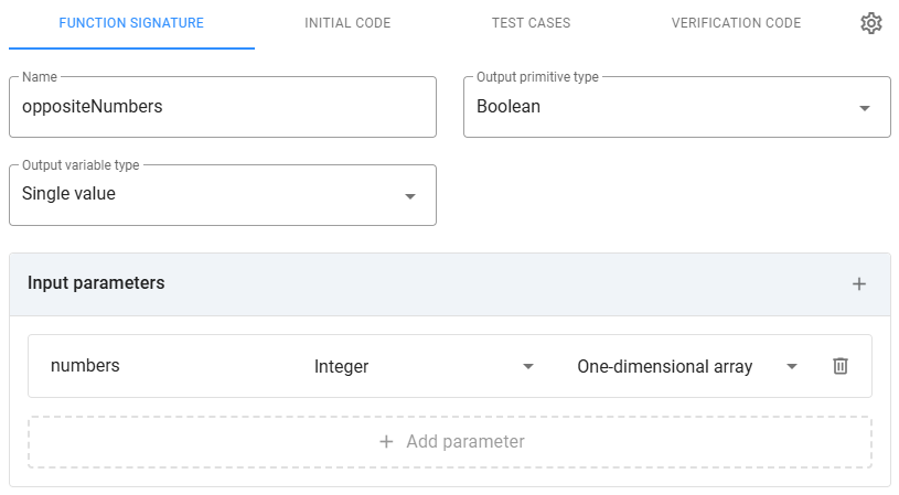 Coding question - Function signature