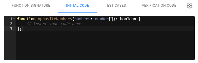 Coding question - Initial code