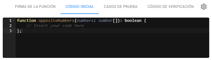 Pregunta de programación - Código inicial