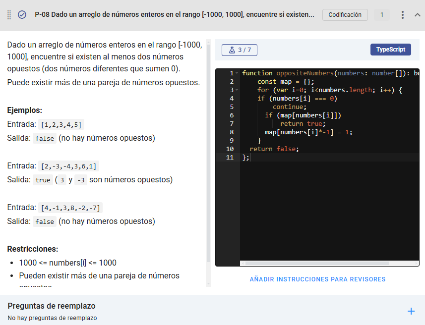 Detalles de Pregunta - Programación