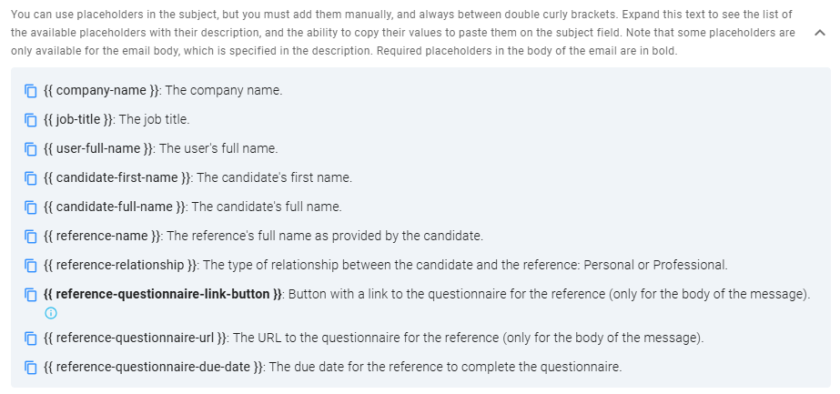 Third-party email template